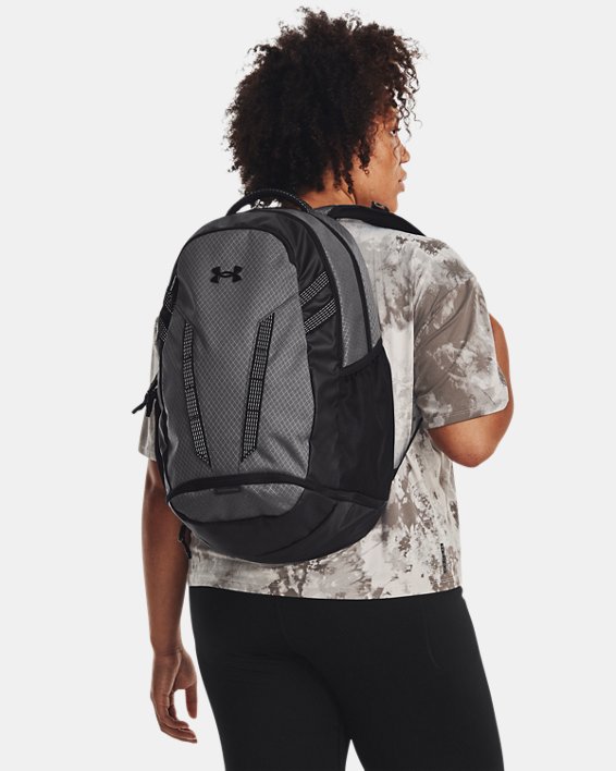UA Hustle 5.0 Ripstop Backpack in Black image number 6